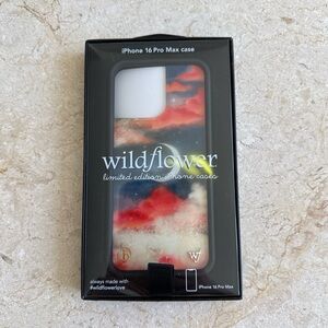 Wildflowers iPhone 16 Pro Max Case - Red and Blue Clouds